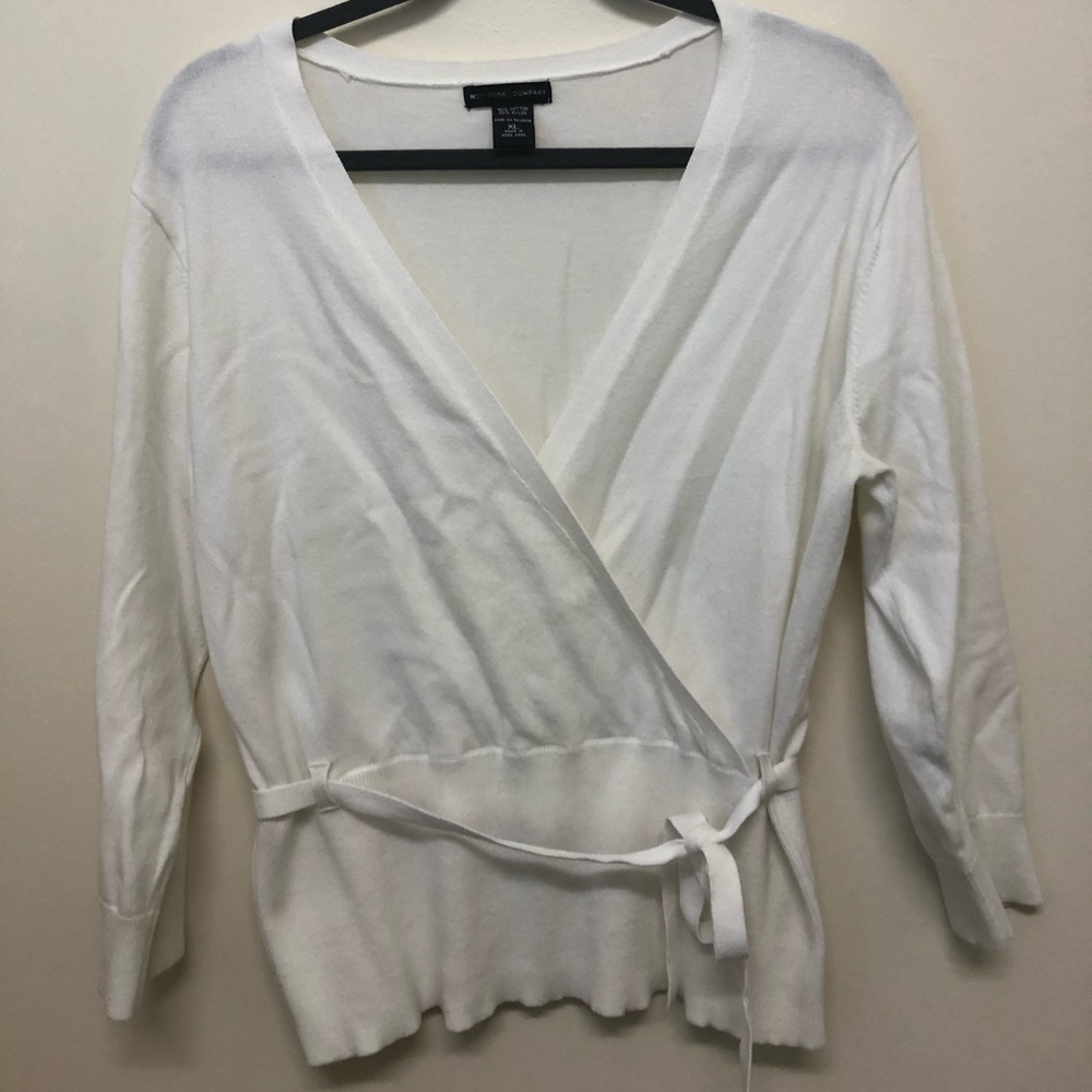 New York & Company knit wrap top
